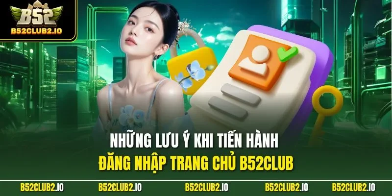 Những lưu ý khi tiến hành đăng nhập trang chủ B52CLUB